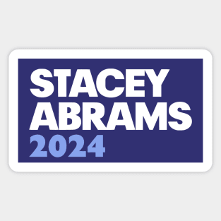 Stacey Abrams For 2024 President Purple Campaign Logo Sticker Sticker